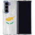 Cyprus Flag Distressed Galaxy Z Fold5 5G Clear Case