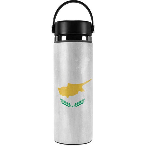 Cyprus Flag Distressed Hydro Flask 20oz Wide Mouth Skin