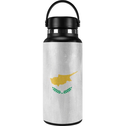 Cyprus Flag Distressed Hydro Flask 32oz Wide Mouth Skin