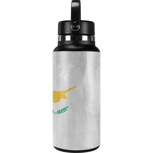 Cyprus Flag Distressed Hydro Flask 32oz Wide Mouth Skin