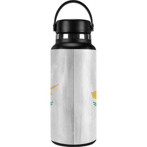 Cyprus Flag Distressed Hydro Flask 32oz Wide Mouth Skin