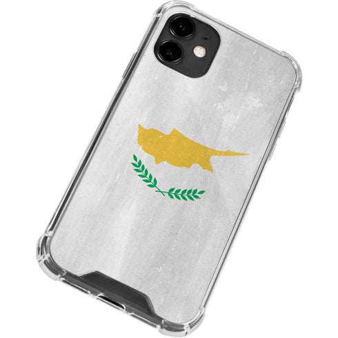 Cyprus Flag Distressed iPhone 12 Clear Case