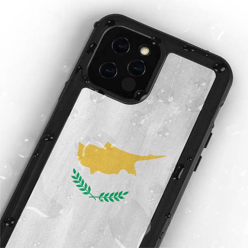 Cyprus Flag Distressed iPhone 12 Pro Waterproof Case
