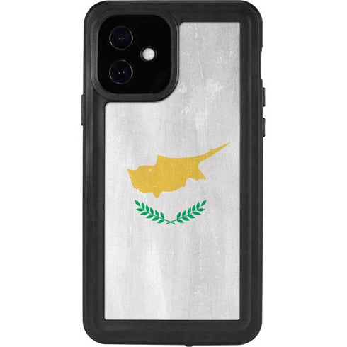 Cyprus Flag Distressed iPhone 12 Waterproof Case