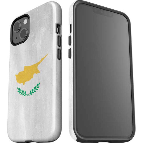 Cyprus Flag Distressed iPhone 14 Plus Impact Case