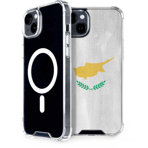 Cyprus Flag Distressed iPhone 14 MagSafe Case