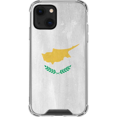 Cyprus Flag Distressed iPhone 15 Plus Clear Case