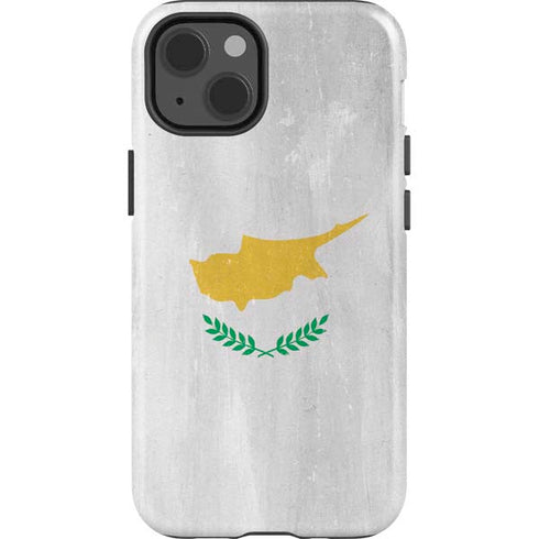 Cyprus Flag Distressed iPhone 15 Impact Case