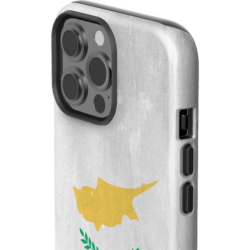 Cyprus Flag Distressed iPhone 15 Pro Max Impact Case