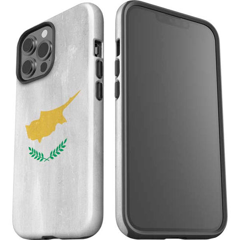 Cyprus Flag Distressed iPhone 14 Pro Max Impact Case