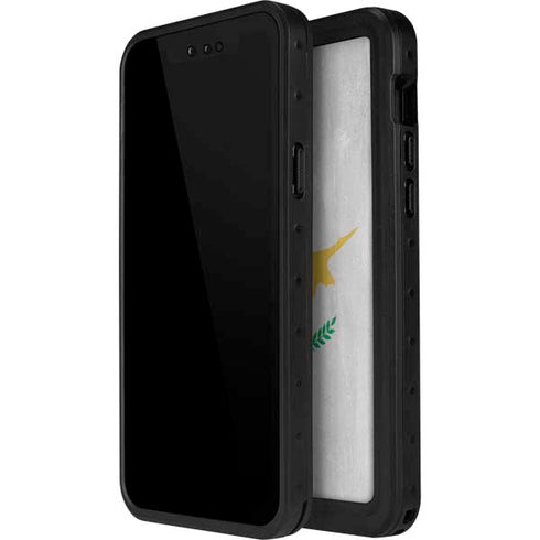 Cyprus Flag Distressed iPhone 14 Pro Max Waterproof Case