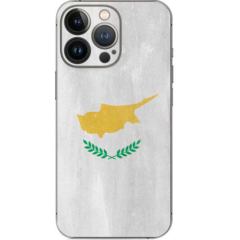 Cyprus Flag Distressed iPhone 14 Pro Skin