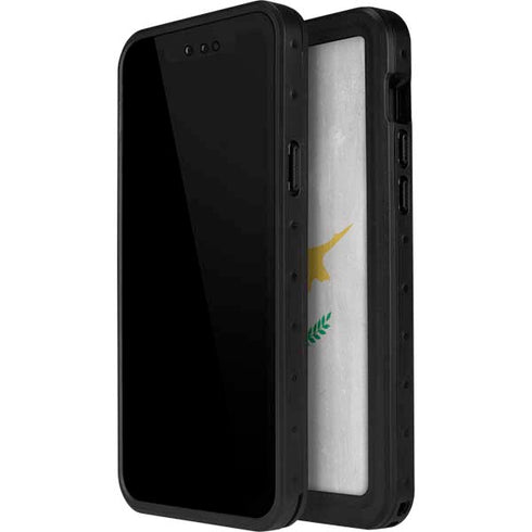 Cyprus Flag Distressed iPhone 14 Pro Waterproof Case