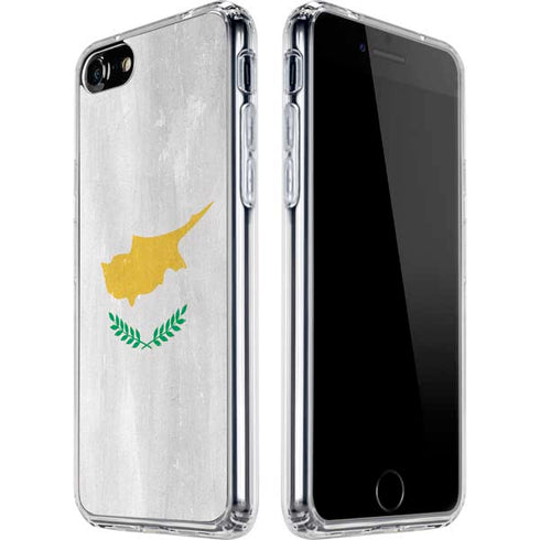 Cyprus Flag Distressed iPhone SE (2nd & 3rd Gen) Clear Case