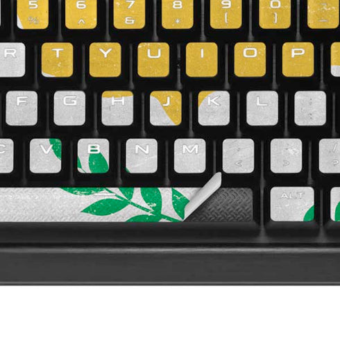 Cyprus Flag Distressed K95 RGB PLATINUM Mechanical Gaming Keyboard Skin