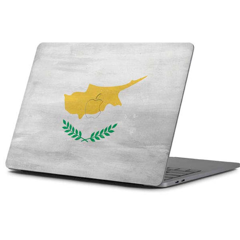 Cyprus Flag Distressed Apple MacBook Pro 13-inch Skin