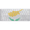 Cyprus Flag Distressed Magic Keyboard Skin