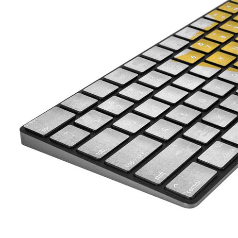 Cyprus Flag Distressed Magic Keyboard with Numeric Keypad Skin