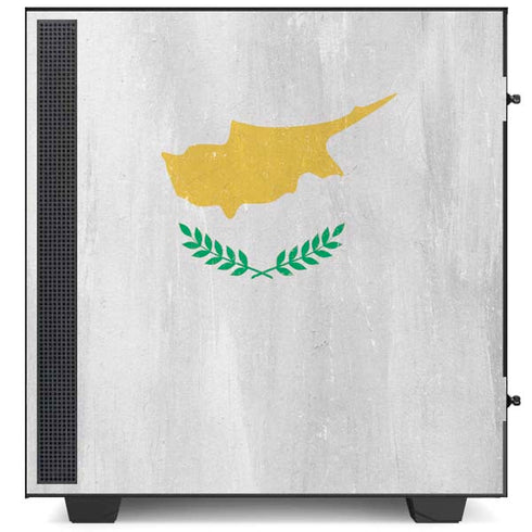 Cyprus Flag Distressed NZXT H510 Compact ATX Mid-Tower Case Skin