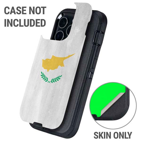 Cyprus Flag Distressed Otterbox Defender iPhone Skin