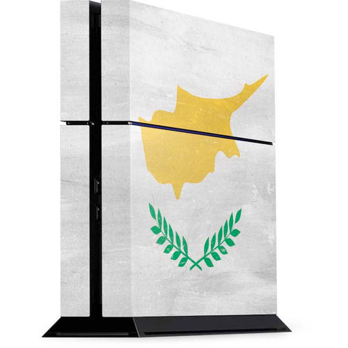 Cyprus Flag Distressed PS4 Console Skin