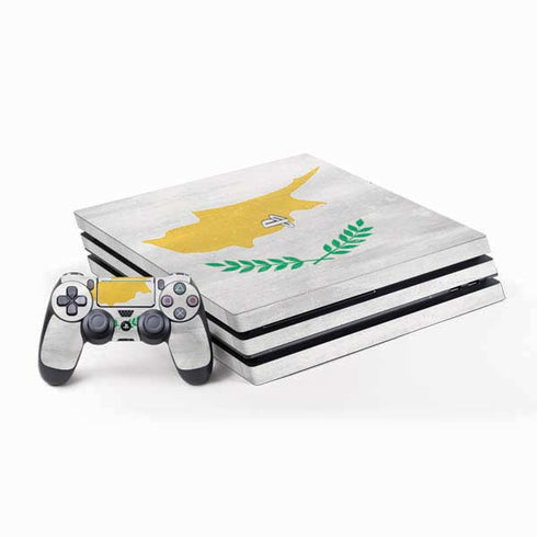 Cyprus Flag Distressed PS4 Pro Bundle Skin