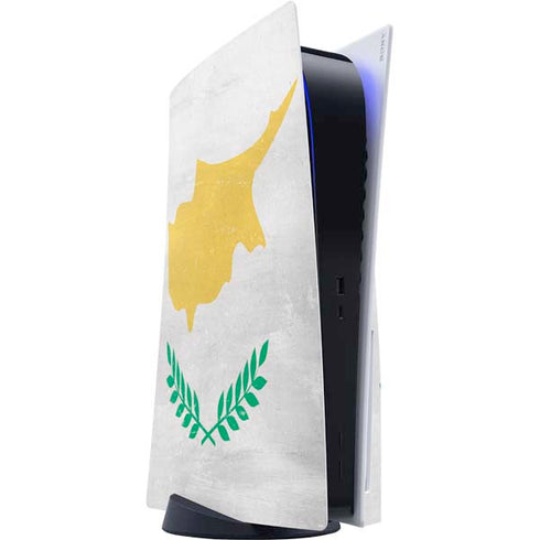 Cyprus Flag Distressed PS5 Console Skin