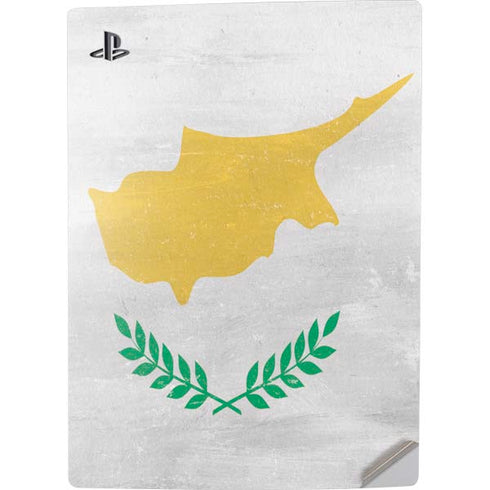 Cyprus Flag Distressed PS5 Digital Edition Console Skin