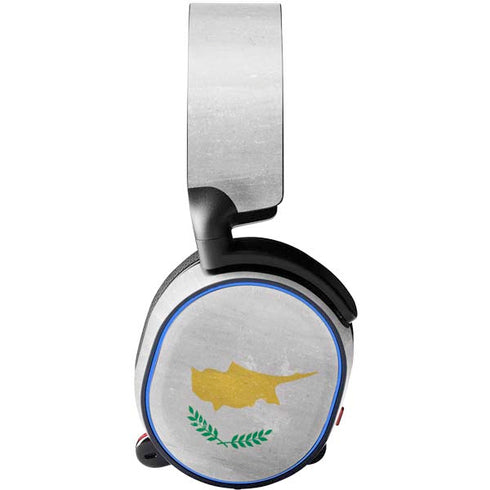 Cyprus Flag Distressed SteelSeries Arctis 5 Skin