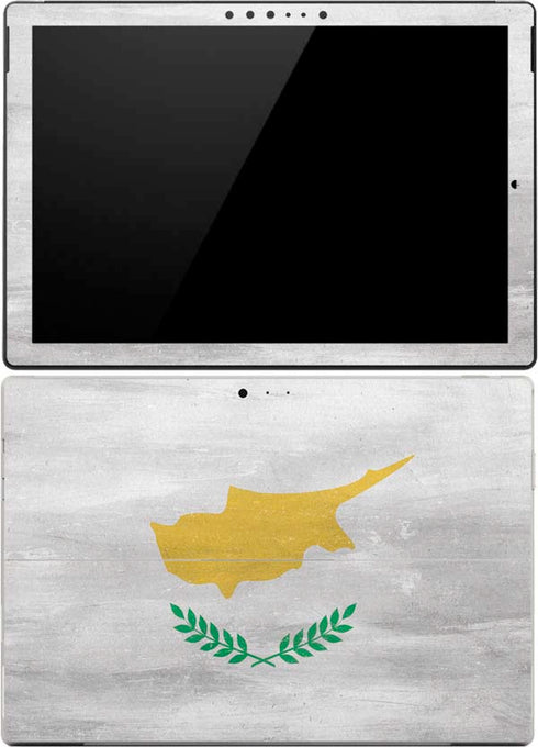 Cyprus Flag Distressed Surface Pro 4 Skin