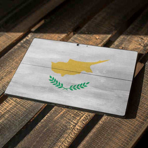 Cyprus Flag Distressed Surface Pro 7 Skin