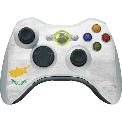 Cyprus Flag Distressed Xbox 360 Wireless Controller Skin