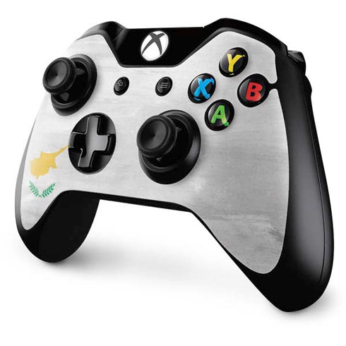 Cyprus Flag Distressed Xbox One Controller Skin