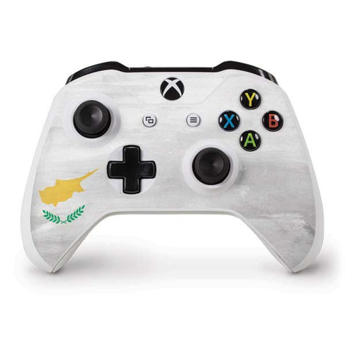 Cyprus Flag Distressed Xbox One S Controller Skin