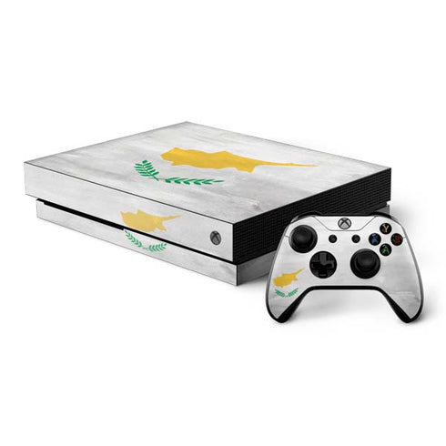 Cyprus Flag Distressed Xbox One X Bundle Skin