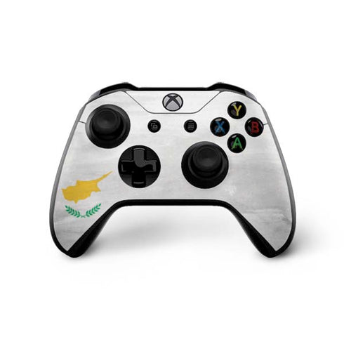 Cyprus Flag Distressed Xbox One X Controller Skin