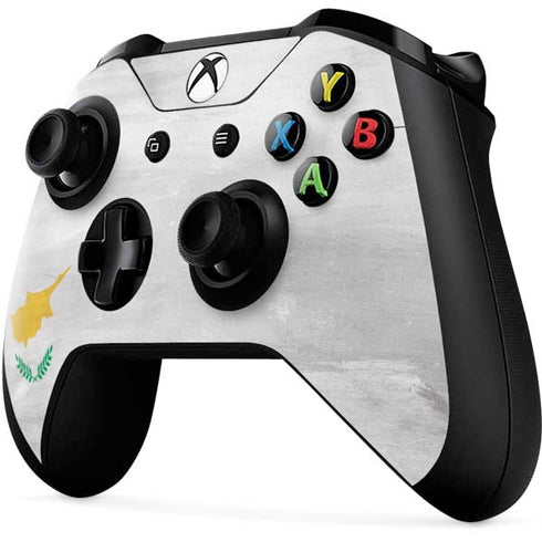 Cyprus Flag Distressed Xbox One X Controller Skin