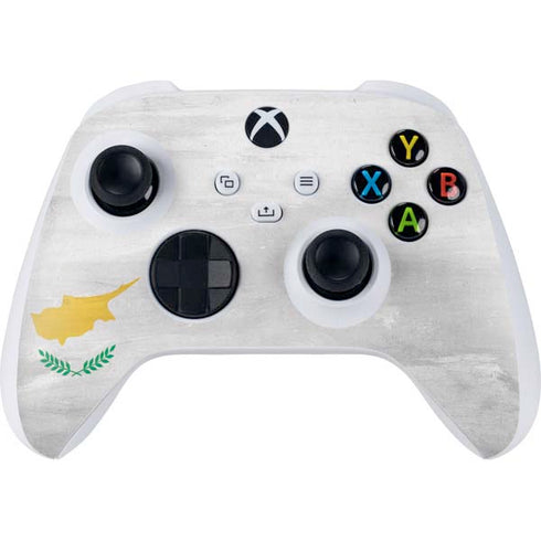 Cyprus Flag Distressed Xbox Series S Controller Skin