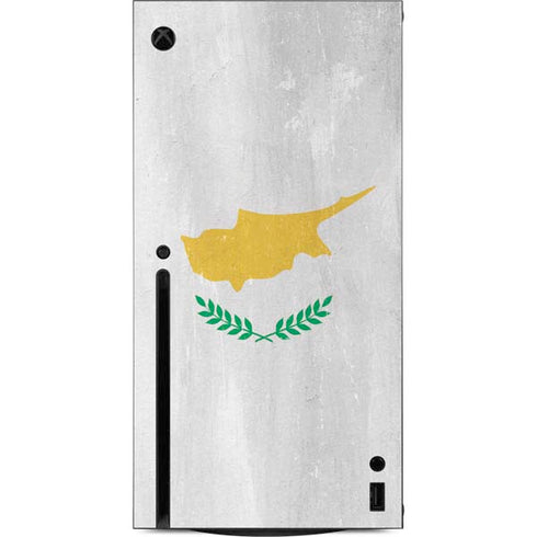 Cyprus Flag Distressed Xbox Series X Console Skin