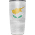 Cyprus Flag Distressed Yeti 20oz Tumbler Skin