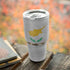 Cyprus Flag Distressed Yeti 30oz Rambler Tumbler Skin