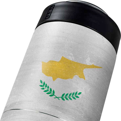 Cyprus Flag Distressed Yeti Colster Can Insulator Skin