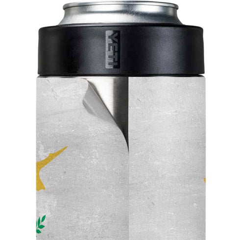 Cyprus Flag Distressed Yeti Colster Can Insulator Skin