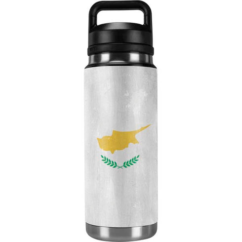 Cyprus Flag Distressed YETI Rambler 26oz Bottle Skin