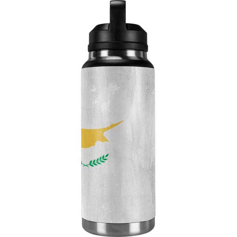 Cyprus Flag Distressed YETI Rambler 36oz Bottle Skin
