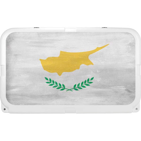 Cyprus Flag Distressed YETI Tundra 45 Hard Cooler Skin