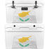 Cyprus Flag Distressed YETI Tundra 45 Hard Cooler Skin