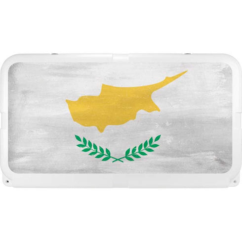 Cyprus Flag Distressed YETI Tundra 65 Hard Cooler Skin