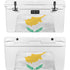 Cyprus Flag Distressed YETI Tundra 65 Hard Cooler Skin