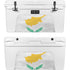 Cyprus Flag Distressed YETI Tundra 75 Hard Cooler Skin